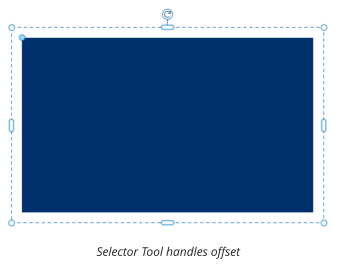 Selector Tool handles offset