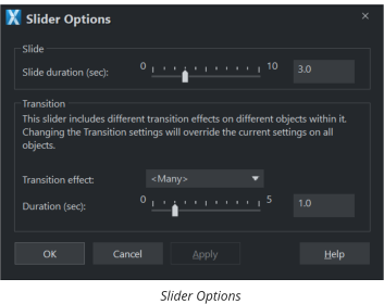 Slider Options