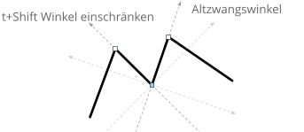 Altzwangswinkel Alt+Shift Winkel einschränken