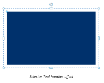 Selector Tool handles offset