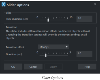 Slider Options